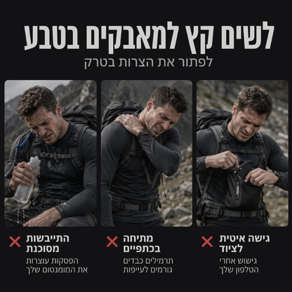חגורת חזה לאופניים מוכנה להידרציה לגברים