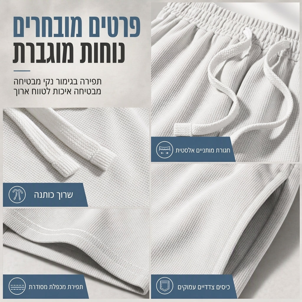 🔥 מכנסי ספורט רופפים לגברים – נוחות רפויה וסגנון יומיומי ✨