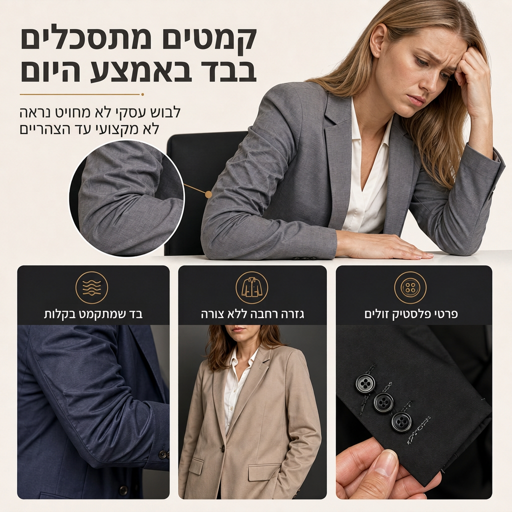 בלייזר נשים צווארון זקוף בזמיקה