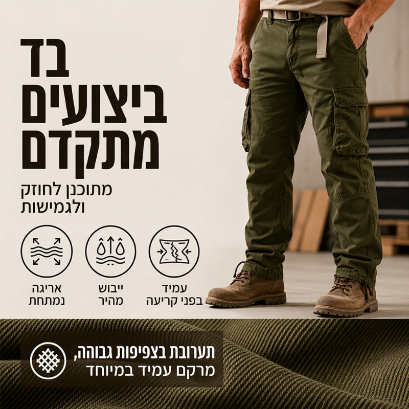 מכנסי טקטיקה קרגו לגבר עם מספר כיסים