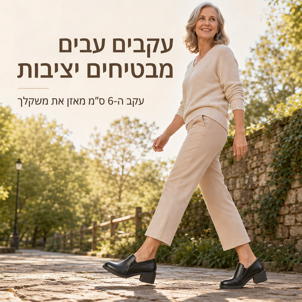 נעלי פומפ לנשים בסגנון בריטי רטרו, החלקה על העקב, עקב בלוק אמצעי, מידות גדולות, עקב עבה, נעלים נמוכות