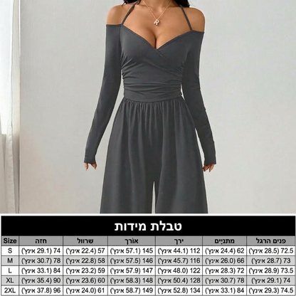 ביגוד אופנתי לנשים עם מחשוף עמוק בצוואר
