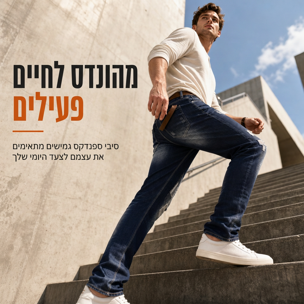 🖤מבצע בלאק פריידי: 50% הנחה 🖤👖 נוחות נמתחת, גזרה slender חדה | ג'ינס דנית מרופט לגברים