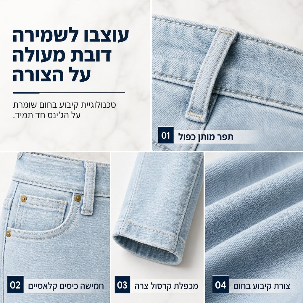 מכנסי נשים דקים בהתאמה להדגשה, עם מותן גבוה וחתוך בצורת עיפרון