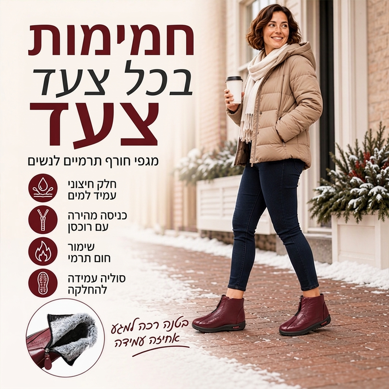 מגפי חורף נגד החלפה חמים לנשים