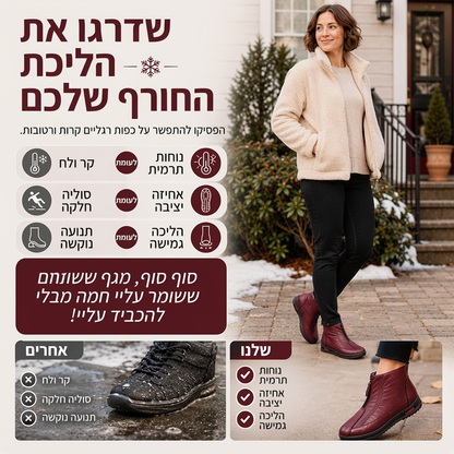 מגפי חורף נגד החלפה חמים לנשים