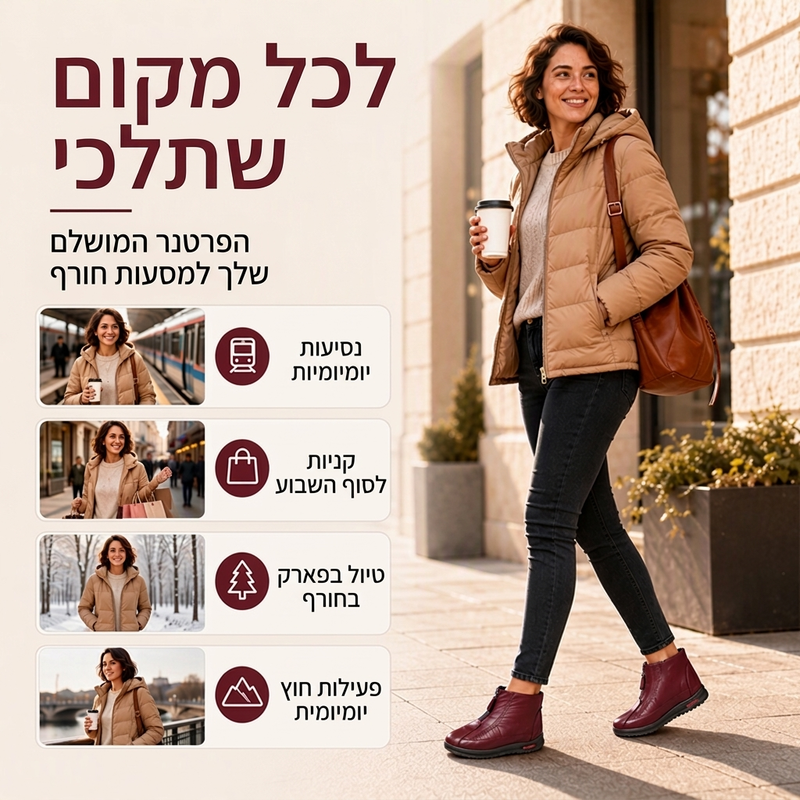 מגפי חורף נגד החלפה חמים לנשים