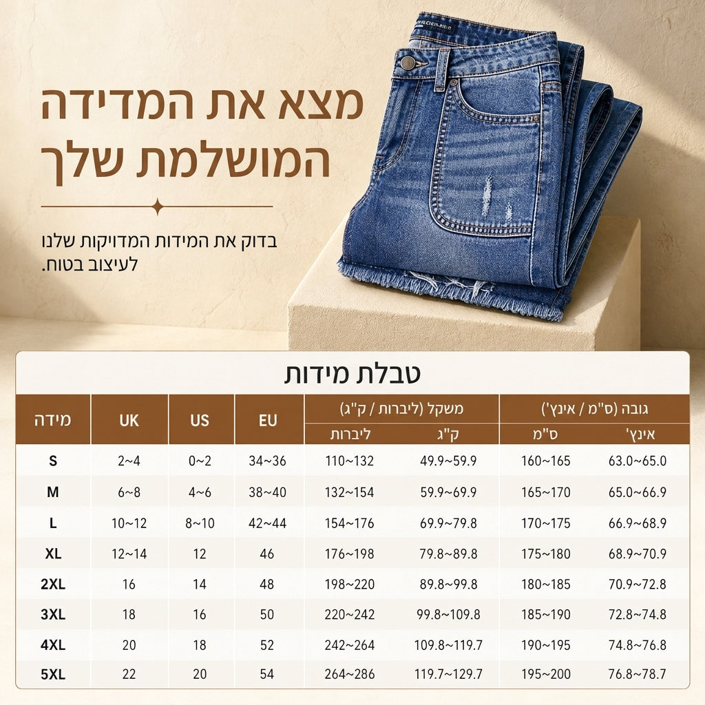 ג'ינס סטרט ליג וינטג' נמתח לנשים עם כיסי טלאים מרופדים ושוליים מרופטים חשופים