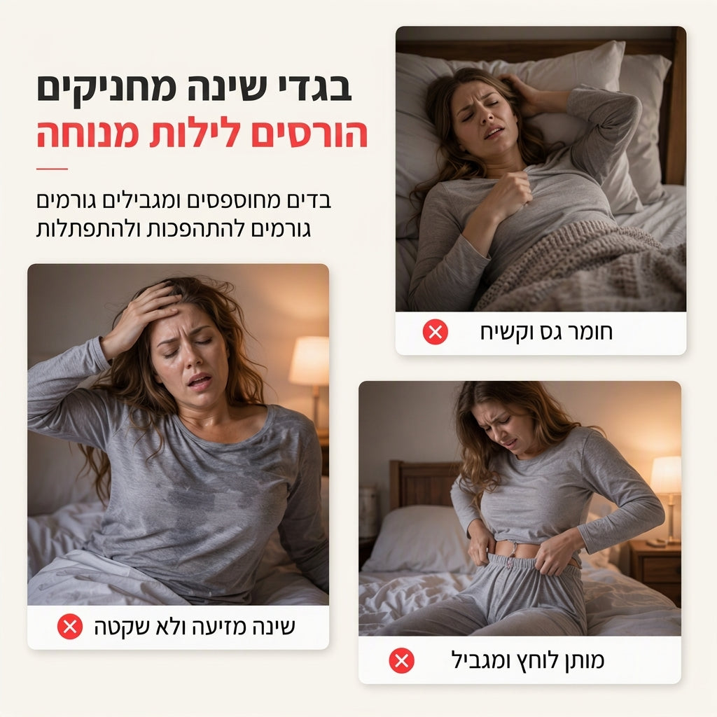 סט פיג'מה דו-חלקי לנשים עם הדפסי לב, חולצת גופייה ומכנסיים ארוכים ללבישה בבית