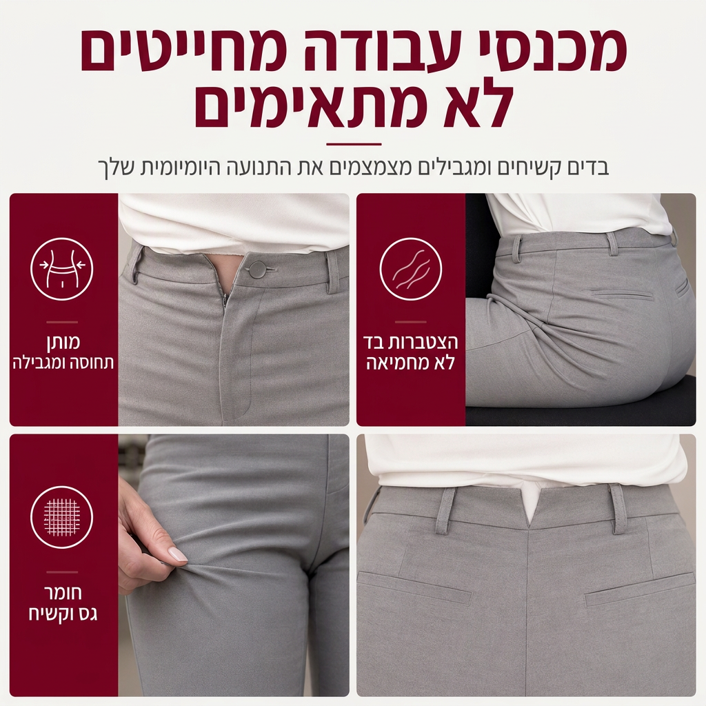 🖤מבצע בלאק פריידי: 50% הנחה🖤☕ מכנסיים נשים אלגנטיים רוחב לרגל חגים נפילת חורף