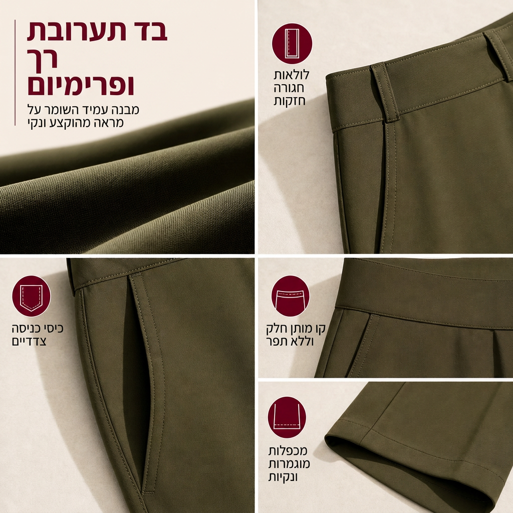 🖤מבצע בלאק פריידי: 50% הנחה🖤☕ מכנסיים נשים אלגנטיים רוחב לרגל חגים נפילת חורף