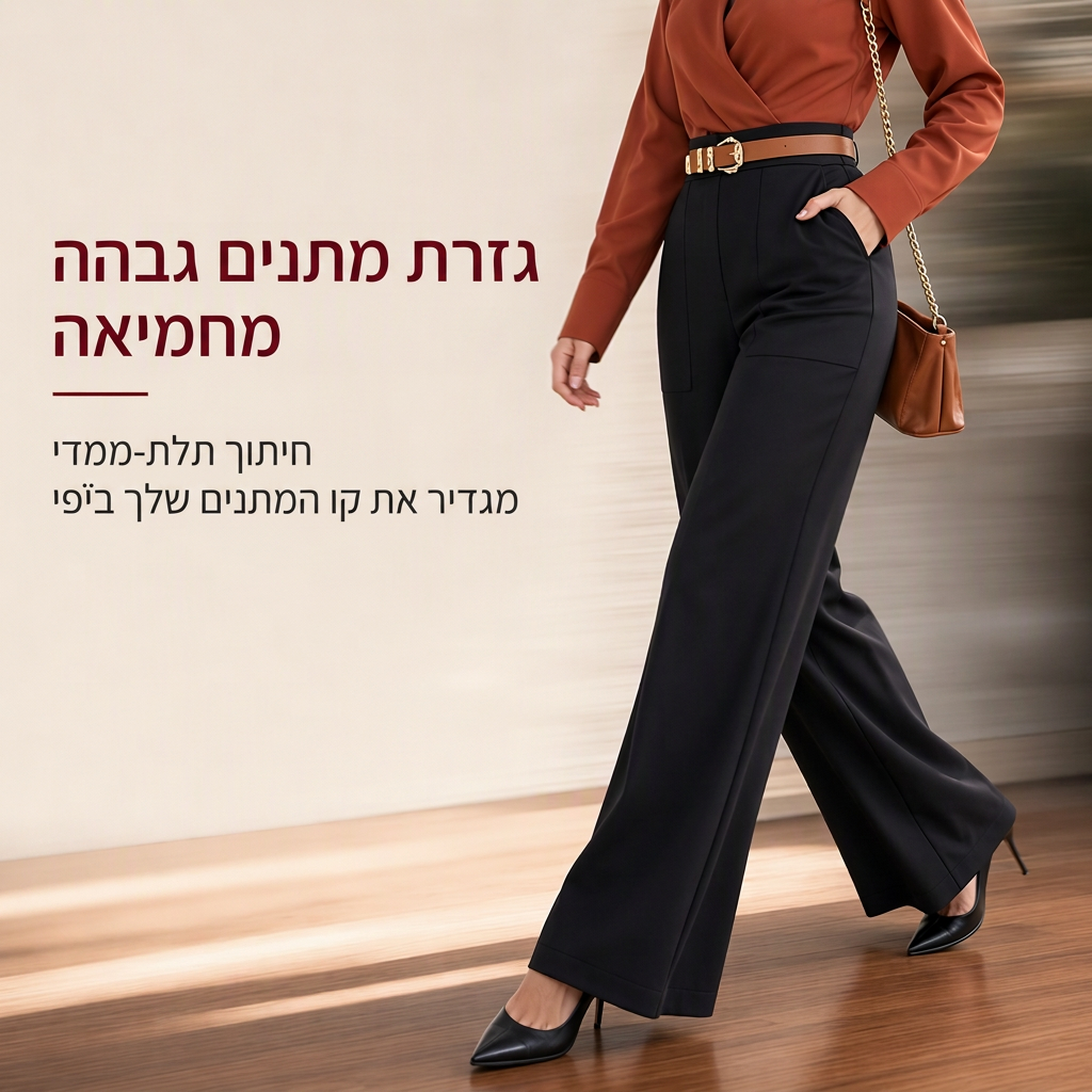 🖤מבצע בלאק פריידי: 50% הנחה🖤☕ מכנסיים נשים אלגנטיים רוחב לרגל חגים נפילת חורף
