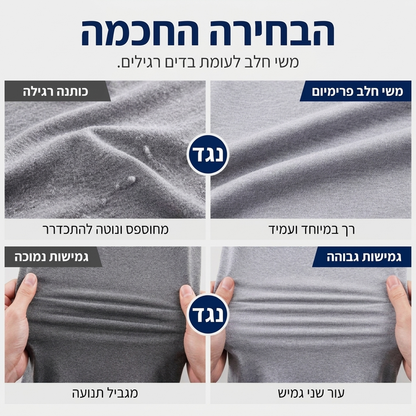 🌸מבצע חם 50% הנחה✨חולצת טריקו צמודה עם צווארון גבוה קטן לגבר - מלוטשת, נמתחת