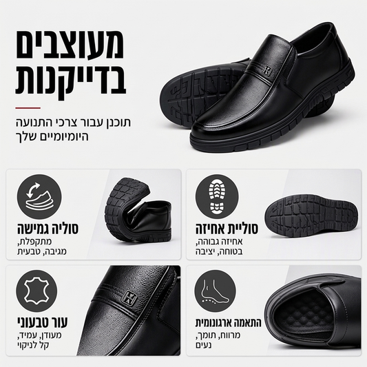 נעלי גברים קלות ונעימות בסגנון קז'ואל