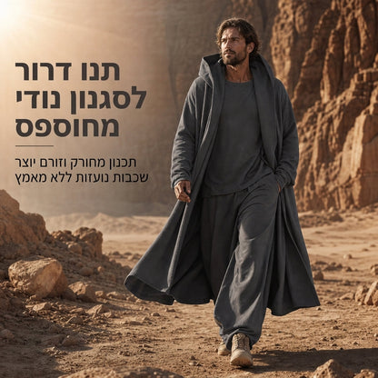 סט 3 חלקים עם מכנס ארוך, חולצת שכבה בסיסית ומכנסיים