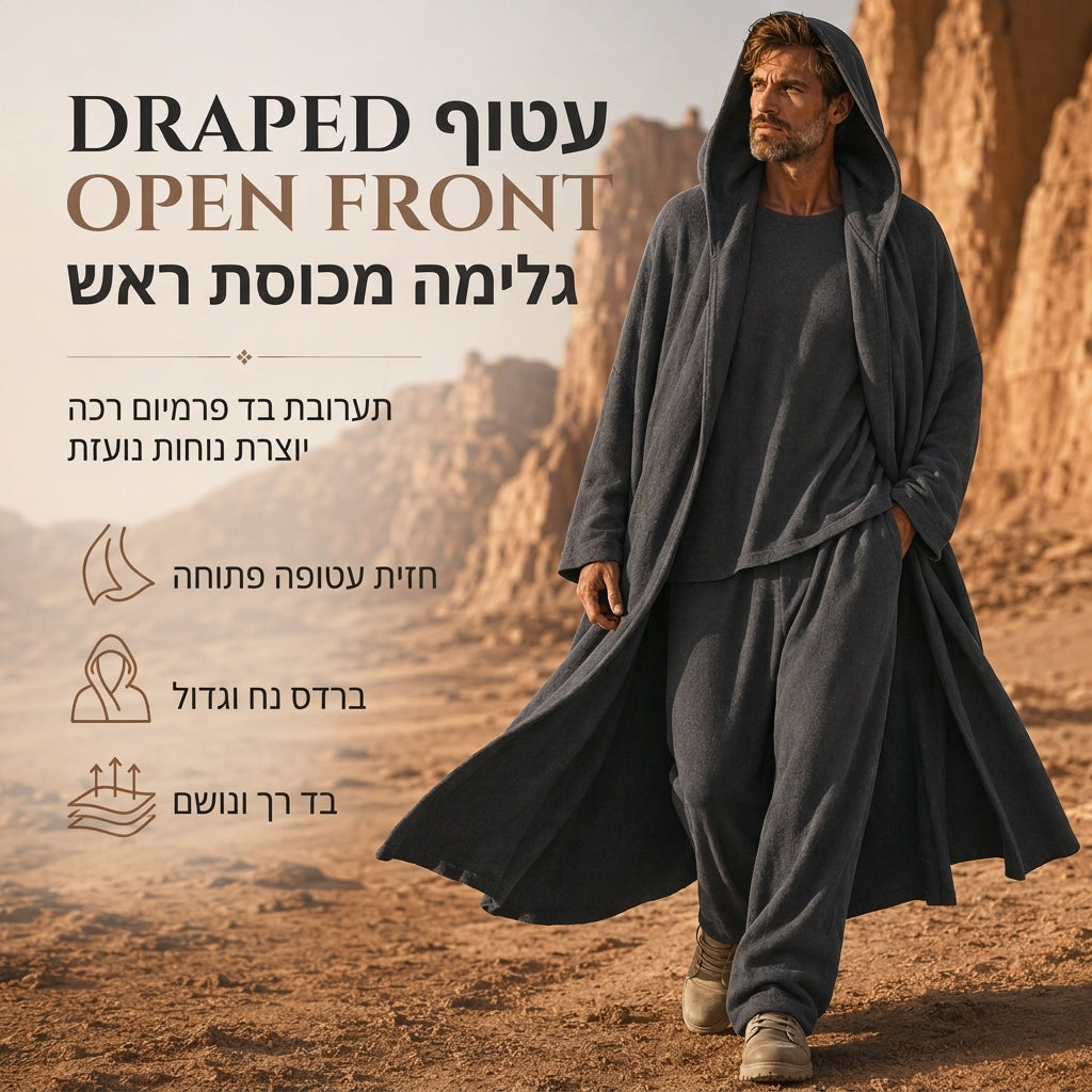 סט 3 חלקים עם מכנס ארוך, חולצת שכבה בסיסית ומכנסיים