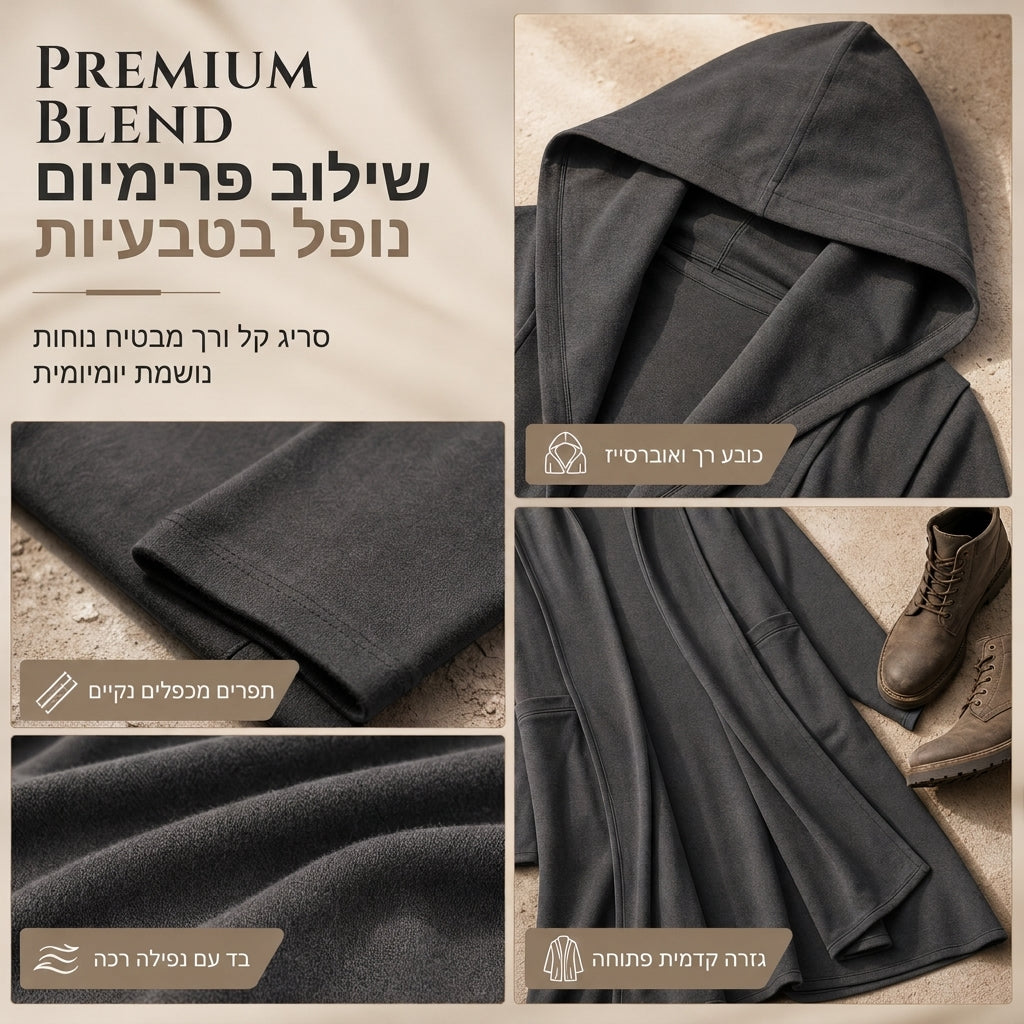 סט 3 חלקים עם מכנס ארוך, חולצת שכבה בסיסית ומכנסיים