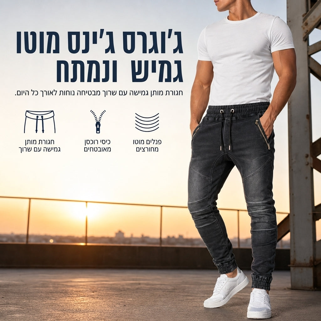 מכנסי ג'ינג'ה גבריים כביסה מזדמנים עם חפתים