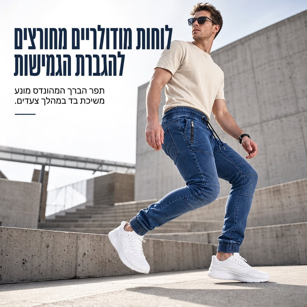 מכנסי ג'ינג'ה גבריים כביסה מזדמנים עם חפתים
