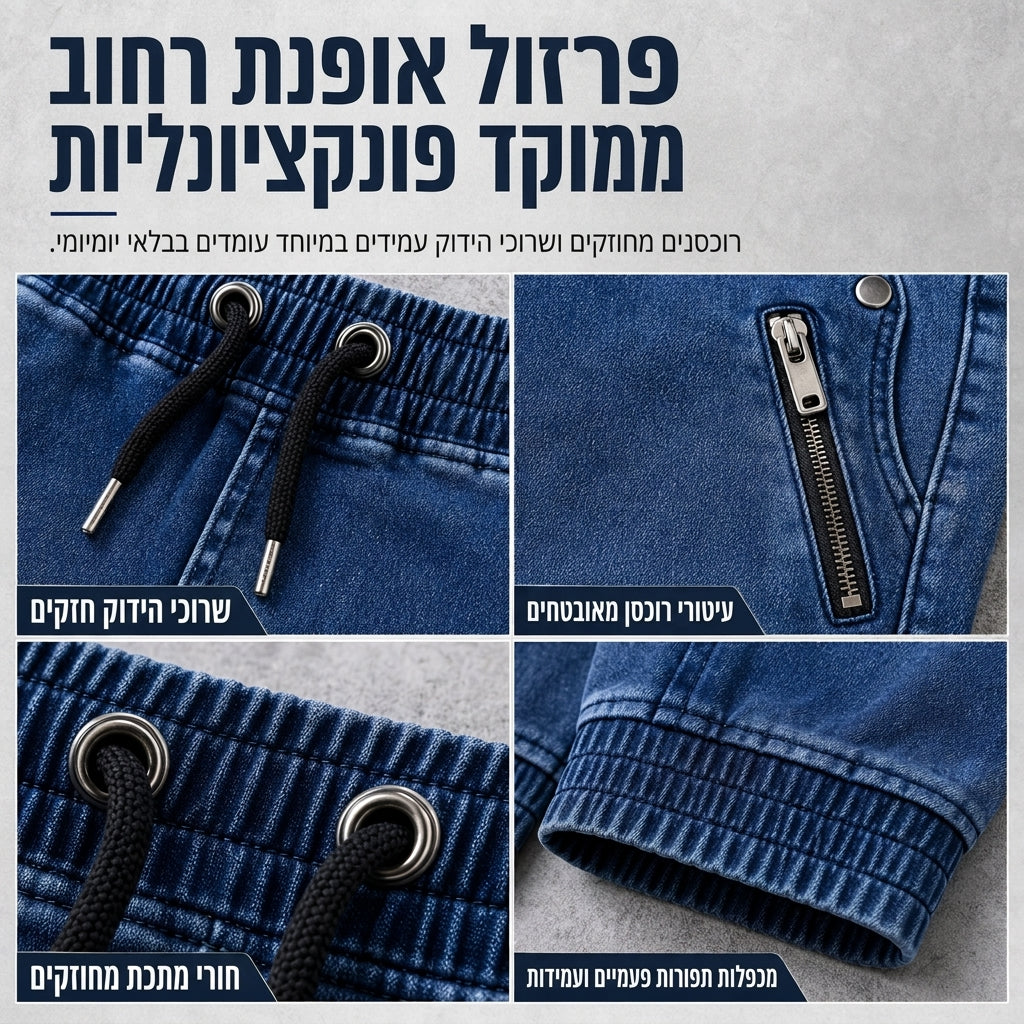 מכנסי ג'ינג'ה גבריים כביסה מזדמנים עם חפתים