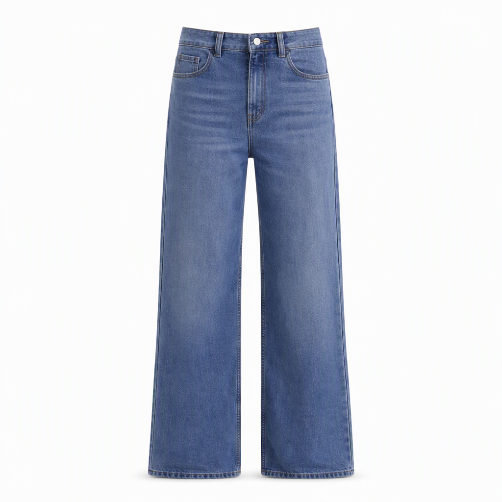 👖 חתך ישר מחמיא, התאמה נוחה של רוז | ג'ינס דגנים מזדמנים של נשים