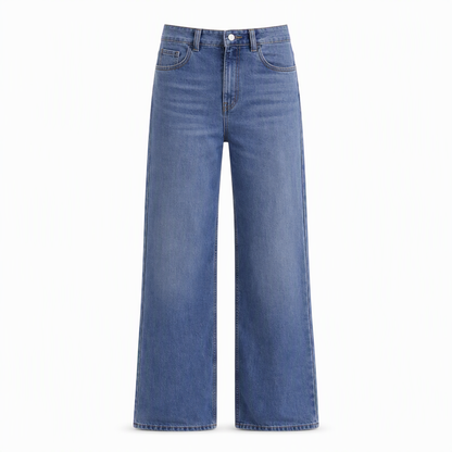 👖 חתך ישר מחמיא, התאמה נוחה של רוז | ג'ינס דגנים מזדמנים של נשים