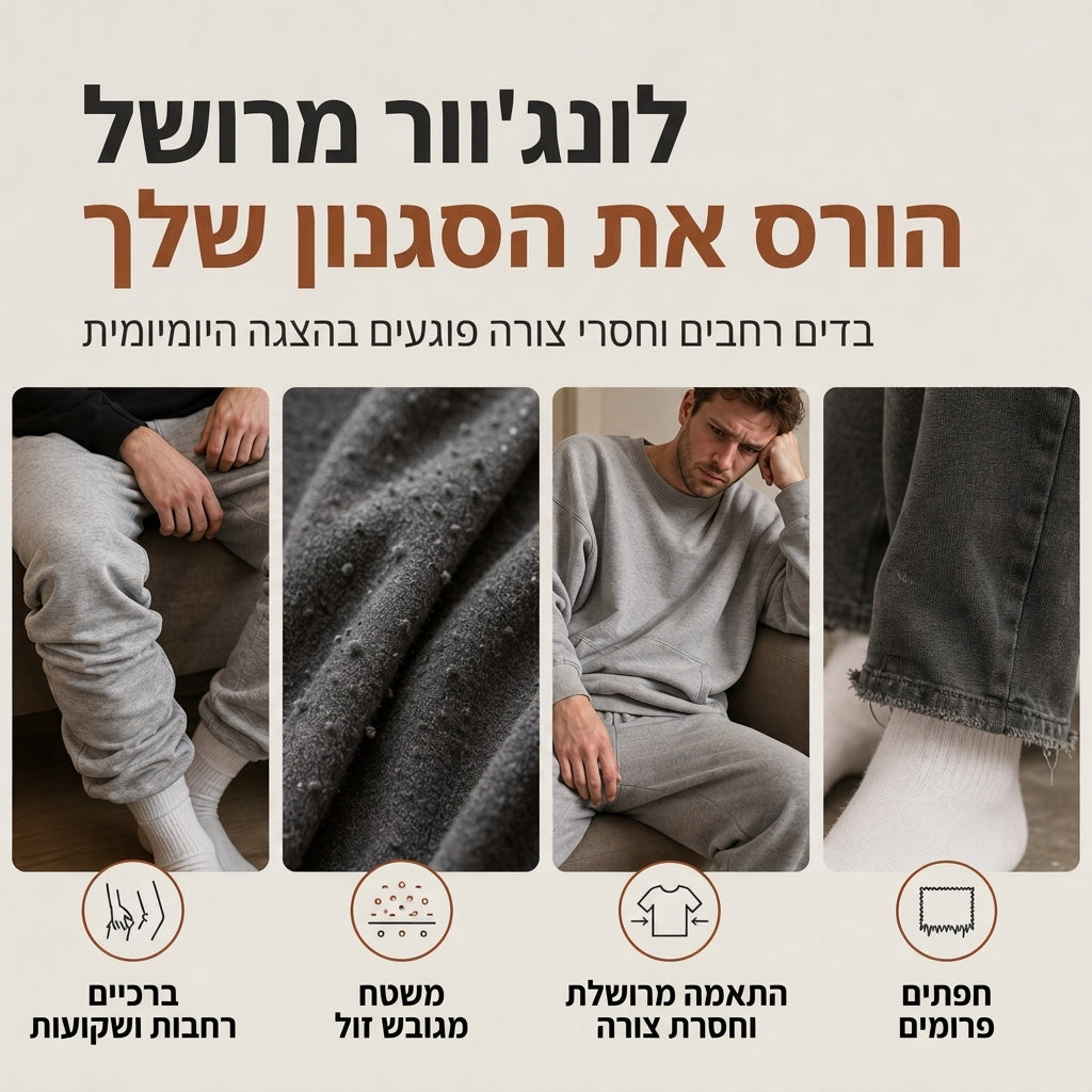 ⏰ מבצע חילופי עונה: 50% הנחה - איכות בחצי מחיר! ✨סט סריג נוגח לגבר | סוודר מסריגה עם רקמת ג'קארד צווארון עגול לסתיו וחורף