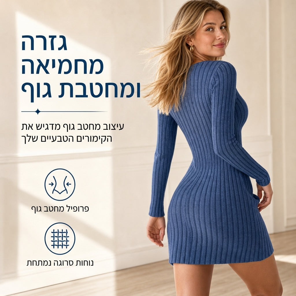 שמלת כפתורים מדלקת לנשים, צבע מוצק, שרוול ארוך, סתיו וחורף