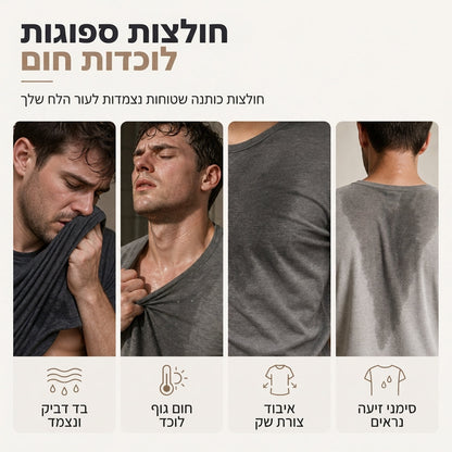 סווטשירט קז'ואע לגברים, דגם מצומצם, צוואר עגול ושרוולים ארוכים