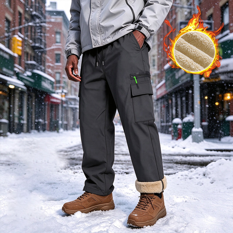 מכנסיים תרמיים לגברים לחורף, עמידים לרוח, לשימוש חיצוני