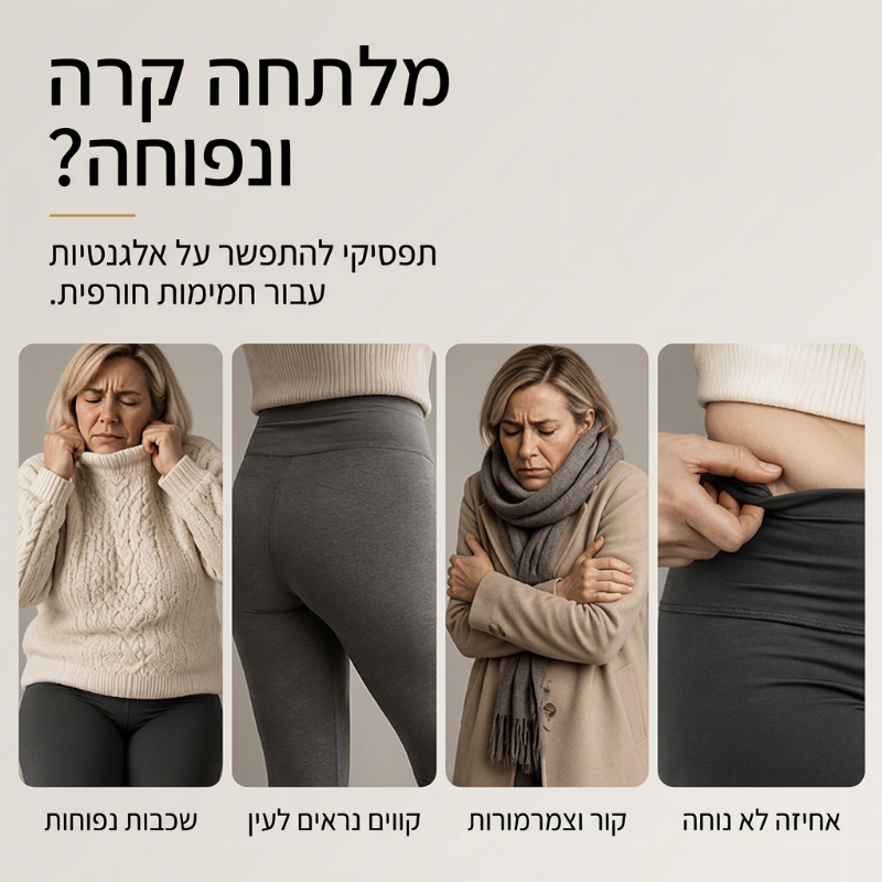 🖤 מראה מלוטש, גזרה מחמיאה | מכנסי עור PU בגזרה גבוהה לנשים