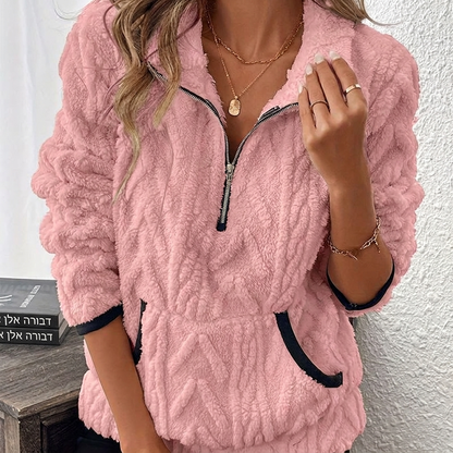☀️ סווטשירט fleece נעים | רך כמו ענן + כיסים גדולים במיוחד