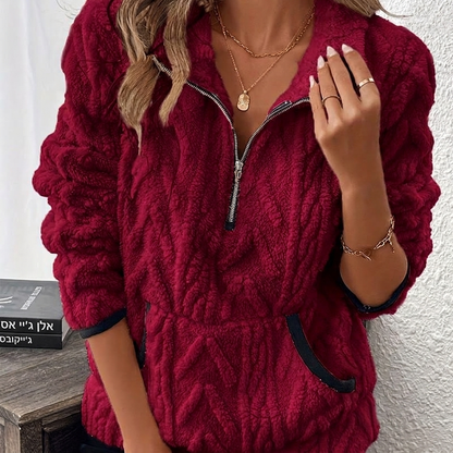 ☀️ סווטשירט fleece נעים | רך כמו ענן + כיסים גדולים במיוחד