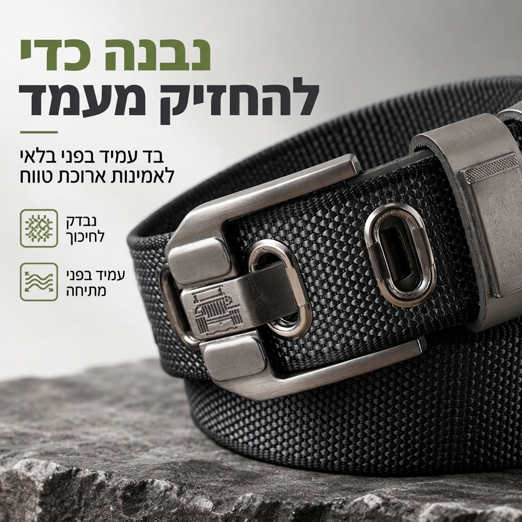 חגורה טקטית קשיחה לא outdoor עם אבזם מתכת