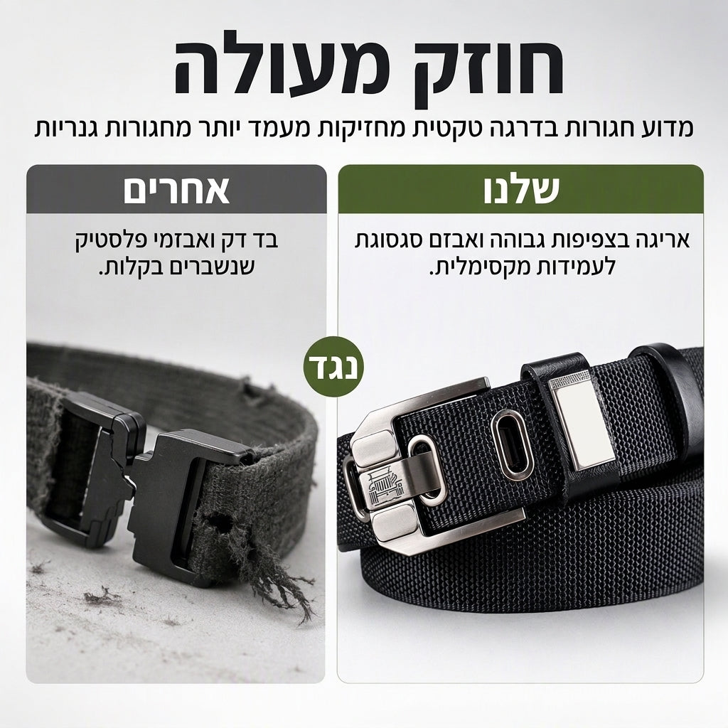 חגורה טקטית קשיחה לא outdoor עם אבזם מתכת