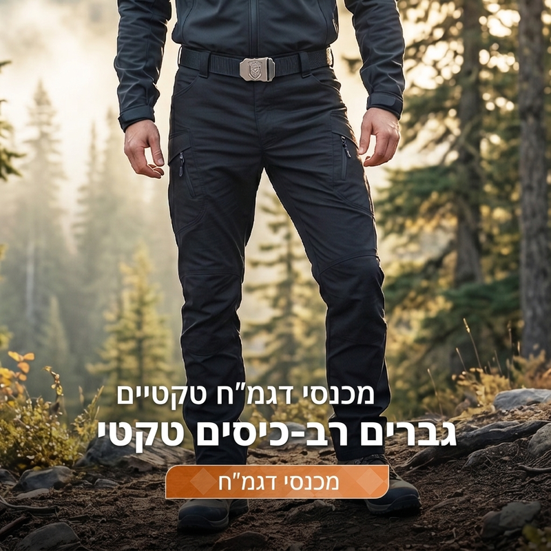 מכנסיים טקטיים עמידים למים, עמידים בפני שחיקה ובעלי מספר כיסים