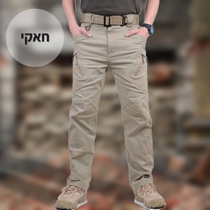 מכנסיים טקטיים עמידים למים, עמידים בפני שחיקה ובעלי מספר כיסים