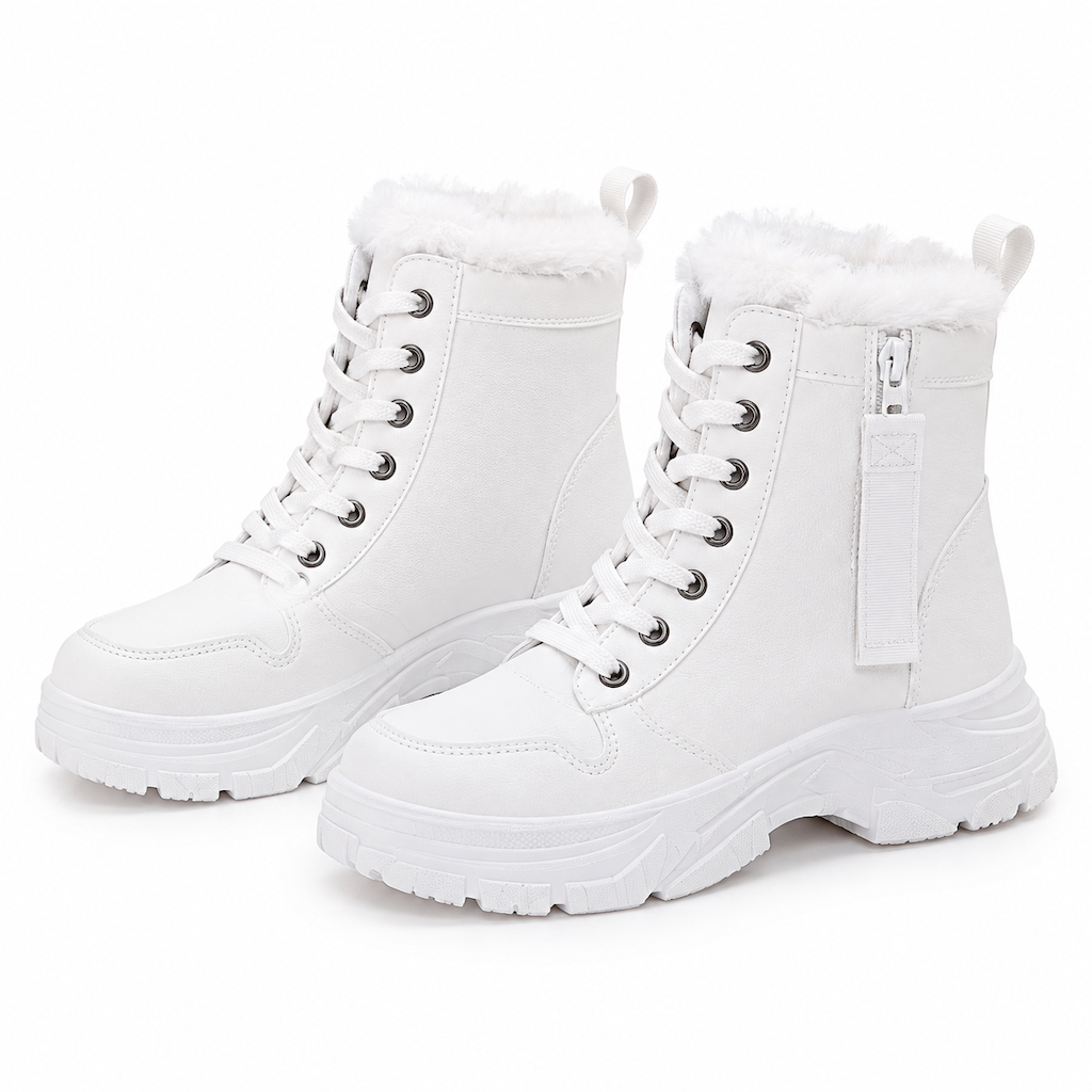❄️👢 מגפיי חורף לנשים לגשמים ושלג | לא להישאר עם רגליים קרות בחורף, לא להחליק על כבישים מושלגים – רירית פּלִיש חמה, סולייה עבה ומגפיים עליונים בגובה הקרסול ✨