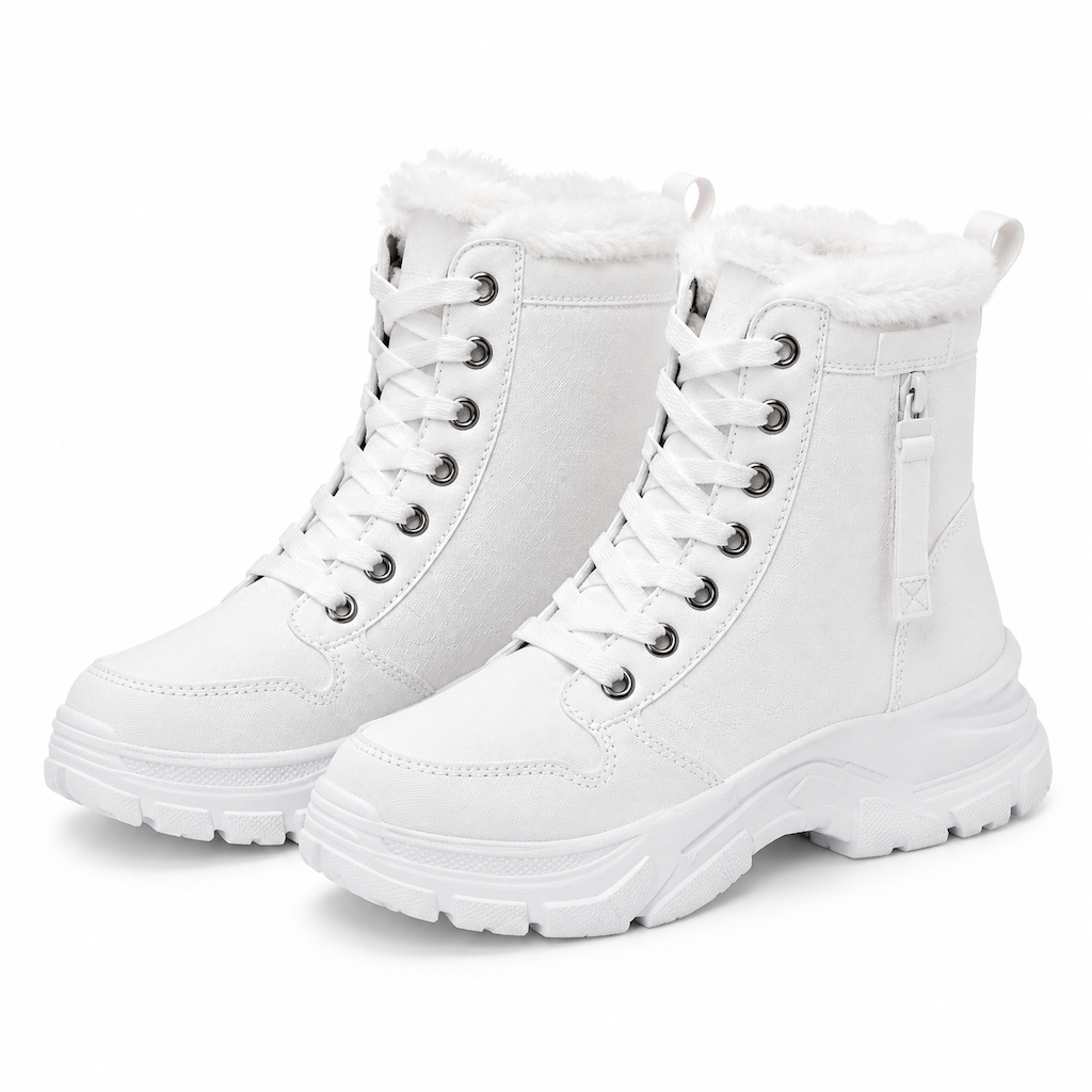 ❄️👢 מגפיי חורף לנשים לגשמים ושלג | לא להישאר עם רגליים קרות בחורף, לא להחליק על כבישים מושלגים – רירית פּלִיש חמה, סולייה עבה ומגפיים עליונים בגובה הקרסול ✨
