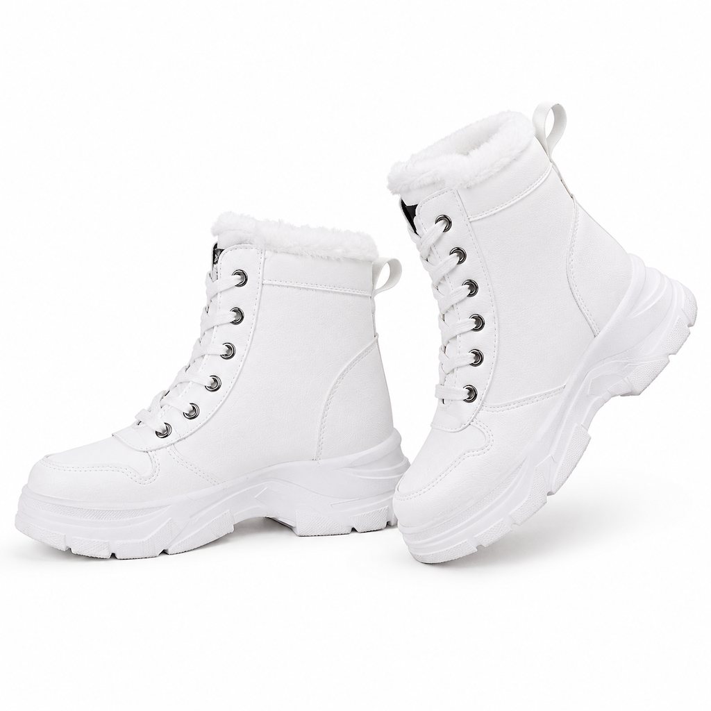 ❄️👢 מגפיי חורף לנשים לגשמים ושלג | לא להישאר עם רגליים קרות בחורף, לא להחליק על כבישים מושלגים – רירית פּלִיש חמה, סולייה עבה ומגפיים עליונים בגובה הקרסול ✨