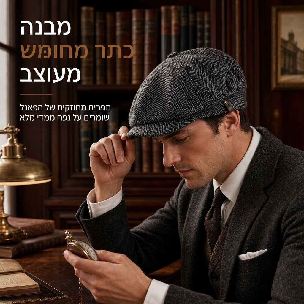 🧢 כועת נולסבוי יוניסקס בסגנון בריטי וינטג' | בלי כובע משעמם, בלי התאמה לא נוחה – קלאסי וקז'ואל ללבוש יומי וליציאות ✨