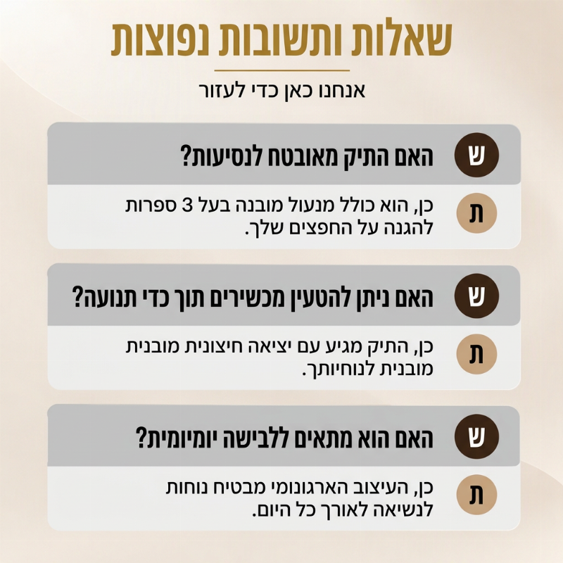 תיק גנגסטר נגד גניבה עם יציאת טעינה USB לגברים
