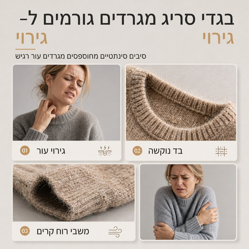 סוודר נשים רפויה צווארון עגול צבע חסום סריגה פולובר