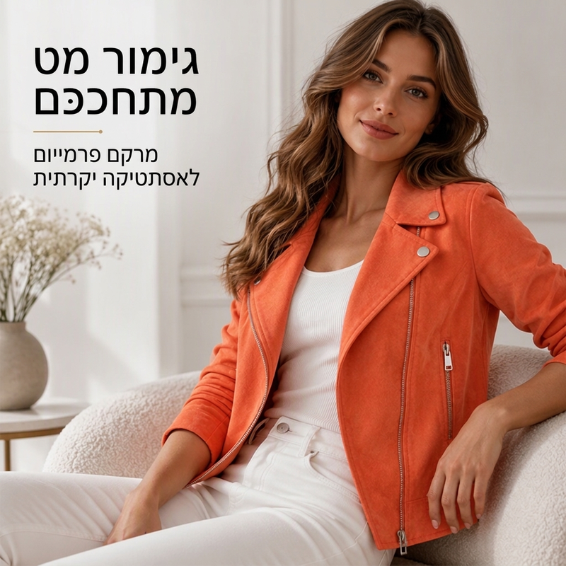 ז'קט נשים מזדמן עם צווארון לאפל וגזרה צמודה