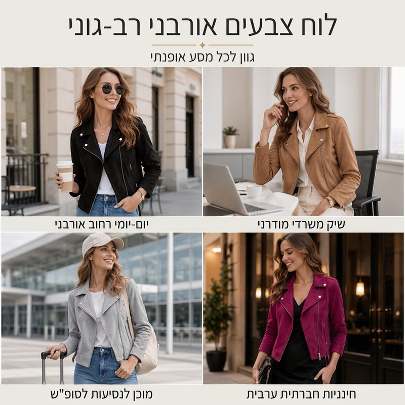 ז'קט נשים מזדמן עם צווארון לאפל וגזרה צמודה
