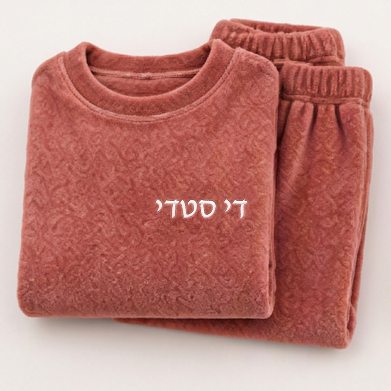 ערכת פיג'מה מפלשת אלמוגים נעימה וחמה לנשים