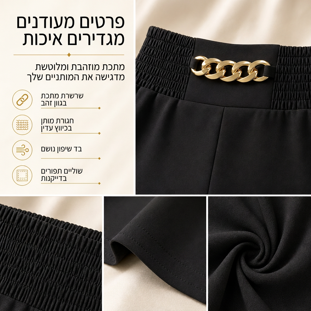 מכנסיים רחמיים נוחים לנשים במותן גבוה