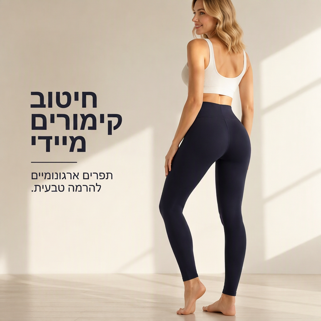 תחזקות יוגה תרמיות בקו חגרה גבוה לנשים