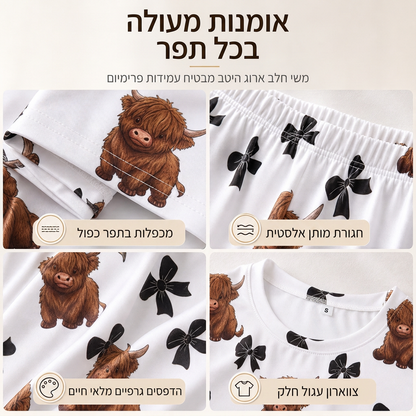 סט פיג'מת משי חלב רך לנשים, חולצת שרוול ארוך ומכנסיים ארוכים, לבוש ביתי נינוח