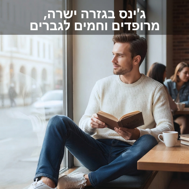 ✨ ג'ינס לגברים בטנה חמה, בגזרה ישרה — דנים עמיד ונוח 👖